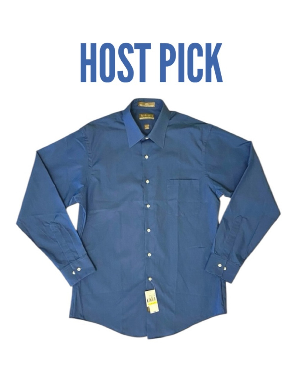 🎉VAN HEUSEN men’s fitted poplin button-down shirt